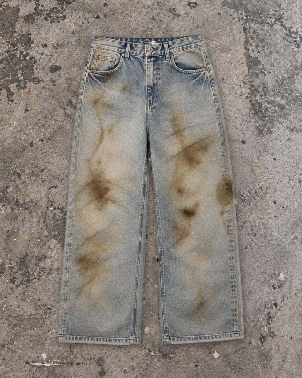 Dirty Vintage Baggy Denim